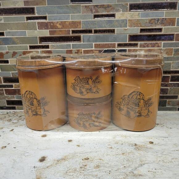 Vintage Woodbury Canister Set Cheinco 689 NOS In Package - Picture 1 of 2